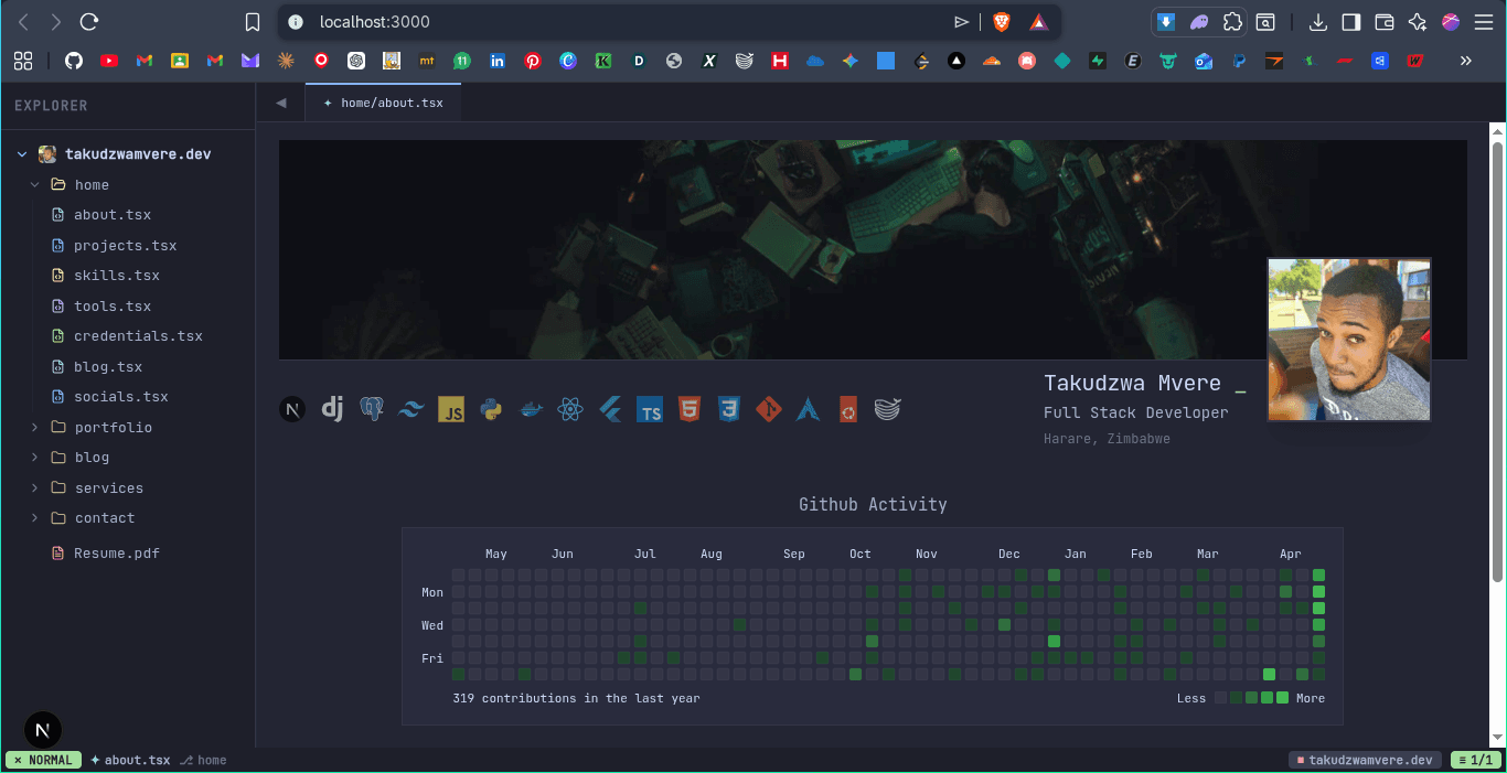 Dev Portfolio (takudzwamvere-dev)